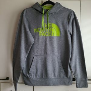 North Face Pullover Hoodie, Gray/Green